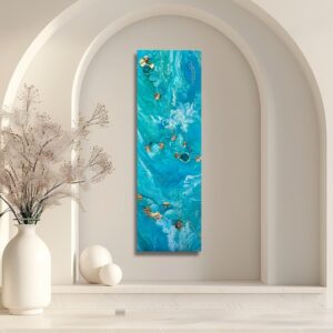 Art mural – Toile « Paradis Bleu »